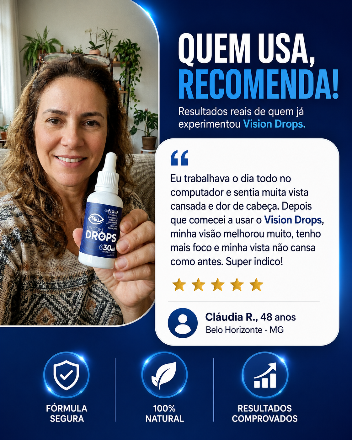 Depoimento Cláudia R. — Vision Drops